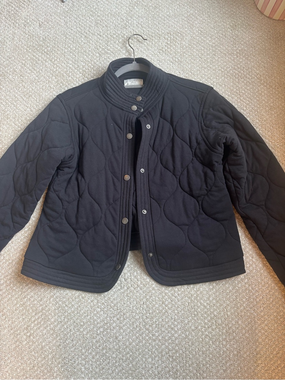 Classic Black Quilted Bomber Jacket - Women's Lightweight Layer
